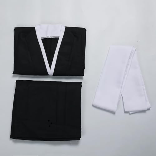 GRACEART Unisex Japanese Anime Yukata Kimono Robe Cloak Traditional Samurai Hakama Uniform