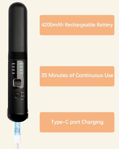 B.Zssy 01 Cordless Hair Straightener, 2 In 1 Portable Flat Iron & Straightening Brush thumb #5