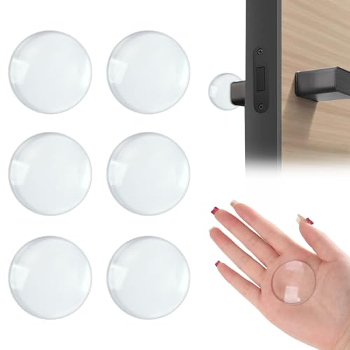 ✅【Ridurre il Rumore】Il gommini per maniglie porte è realizzato in adesivo PU di spessore 8mm, che ha prestazioni di ammortizzazione eccellenti e può assorbire efficacemente la forza d'impatto, ridurre il rumore generato durante l'impatto e tenervi in un'atmosfera domestica tranquilla.