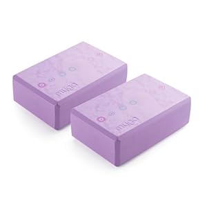Myga Yoga Blocks – Pair of High Density Foam Bricks for Yoga, Pilates and Fitness for Balance, Support & Flexibility – Non Slip, Lightweight & Durable Foam Blocks for Home, Gym & Travel