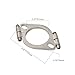 ALEEIK Split Flange,2 inch Split Flange Oval Split Exhaust Flange Universal Carbon Steel Exhaust Flange Repair Flange, ALEF002