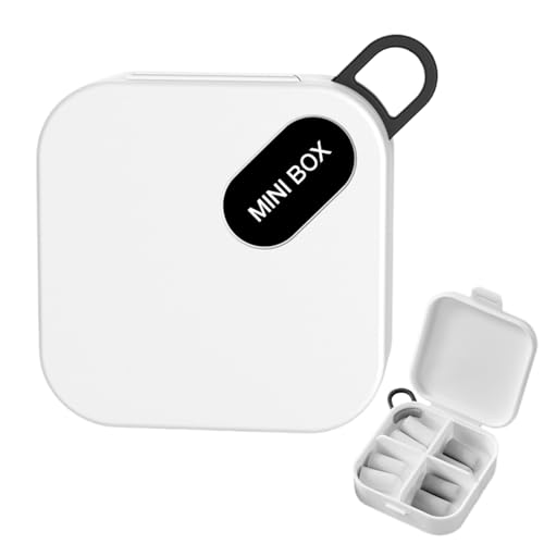 Caja de Almacenamiento para Joyas y Manualidades con Compartimentos Transparentes, Organizador de Bolsillo para Cuentas, Anillos, aretes, píldoras, Caramelos, artículos de Costura, Estuche de Viaje