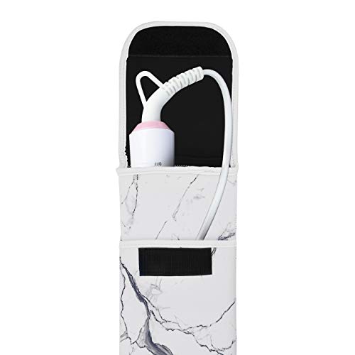 Bluecell Heat Resistant Neoprene Curling Iron Holder Cover Bag Flat Iron Curling Wand Travel Case Pouch 15 x 5 Inches… - Image 7