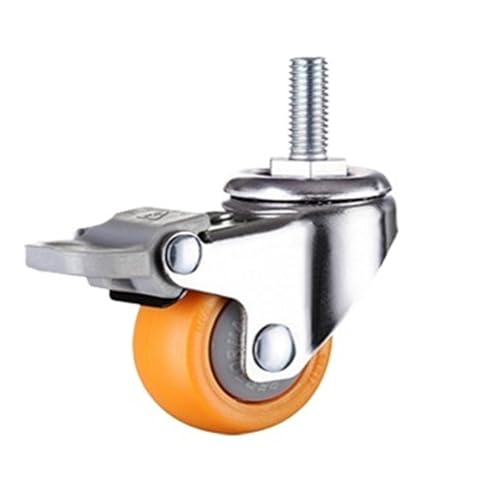 Roulettes de meubles pivotantes silencieuses en caoutchouc 25mm