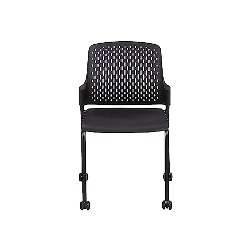 Safco Next Polypropylene Office Chair, Black, 4/Carton (4314Bl) #TOP1