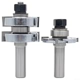 Verstellbares T-Nut-Fräser-Set für Holz, 6-10mm Nutbreite, Hartmetall