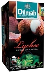 Dilmah Lychee Tea (20 Individually Wrapped Tea Bags)