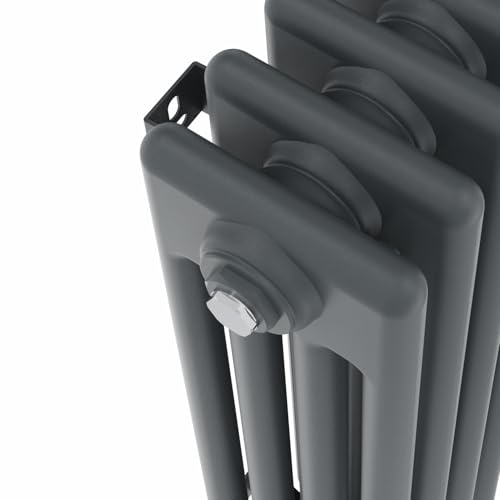 Radiateur horizontal anthracite compact pour optimiser l'espace sous fenêtre