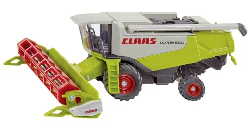 siku 1991, Cosechadora combinada Claas, 1:50, Metal/Plástico, Verde/Rojo, Partes móviles