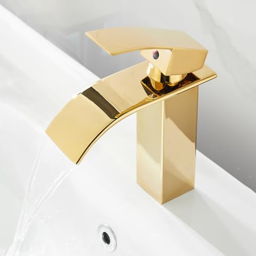 Mitigeur de lavabo cascade de qualité supérieure modèle haut au design épuré - 2