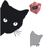 Fustelle a forma di gatto, per feste, festival, inviti, biglietti, stencil per fai da te, ...