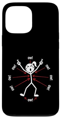Ow Ow Ow Ow Stickman Figure Humorous Chronic Pain Awareness �X�}�z�P�[�X iPhone 13 Pro Max �p