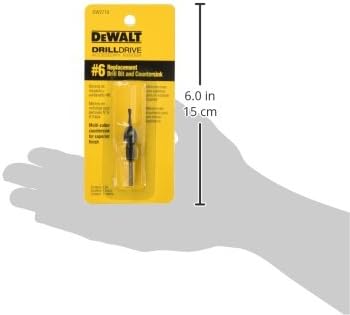 DEWALT DW2710 No.6 Replacement Drill Bit and Countersink,Black