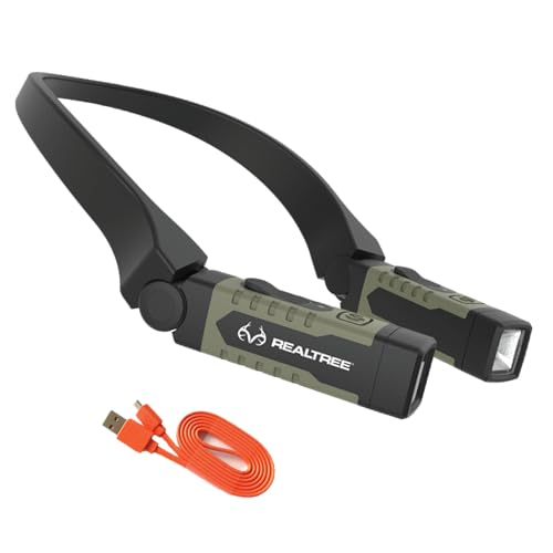 EZRED RT357, Real Tree 300 lumen Neck Light, Red and White light, For Hands-Free Lighting, Hunting,...