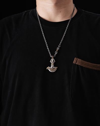 COPPERTIST.WU Vajra Axe Pendant for Necklace,Mascot Charm Accessory Gift for Men and Women2