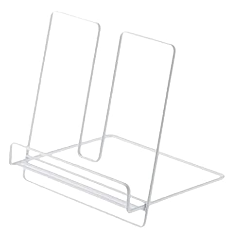 Petsola Cast Iron Cookbook Holder Organizer,Versatile Cookbook And Universal Tablet Holder For Reading Cookbooks Kitchen, White #TOP1