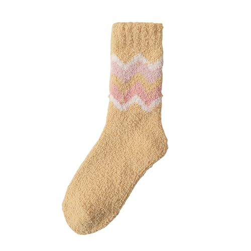 Chaussettes chaudes épaissies en velours de corail, isolation thermique douce femme