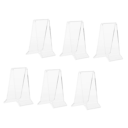 GLEAVI 6Pcs Acrylic Shoe Display Stand for High Heels and Sneakers Clear Shoe Rack for Store Merchandising Design Stable and Attractive Presentation