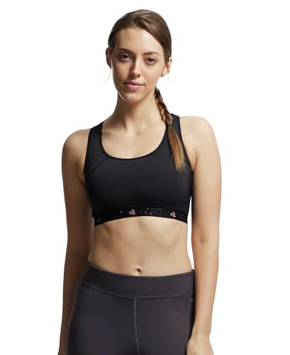 Image of Jockey AP20 Women Wirefree Padded Tactel Nylon Elastane Stretch Full Coverage Racerback Styling Active Sports Bra with StayFresh and StayDry Treatment