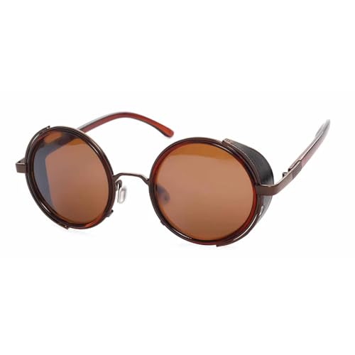 Lunettes de soleil UV400 verres ronds punk MUTYNE rétro femme