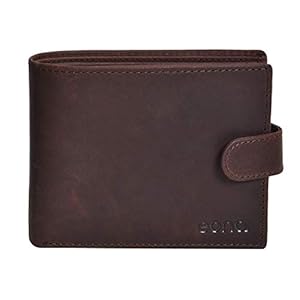 Amazon Brand – Eono Geniuine Leather Wallet with RFID -Coin comparment Multi Credit Card Slim Wallets (Brown Hunter)