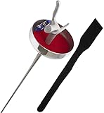 American Fencing Gear Fencing Epee Electric Sword Weapon National Grade with 1 Guard, 1 Guard Pad and German Fitting Tip and Barrel - Includes 1 Spare Blade - Size 5 (Pistol Grip, Right)