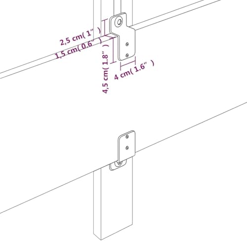 vidaXL Kopfteil, Bettkopfteil mit Holzbeinen, Höhenverstellbar Polsterkopfteil für Bett, Betthaupt Bettzubehör Schlafzimmer… – Ansicht 6