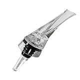 Fackelmann Aireador de Vino, Aireador por Efecto Bernoulli, Cuerpo Rígido AS y Silicona Flexible, 18x3,5cm, Diseño Elegante y Apariencia Cristalina, 1 ud.