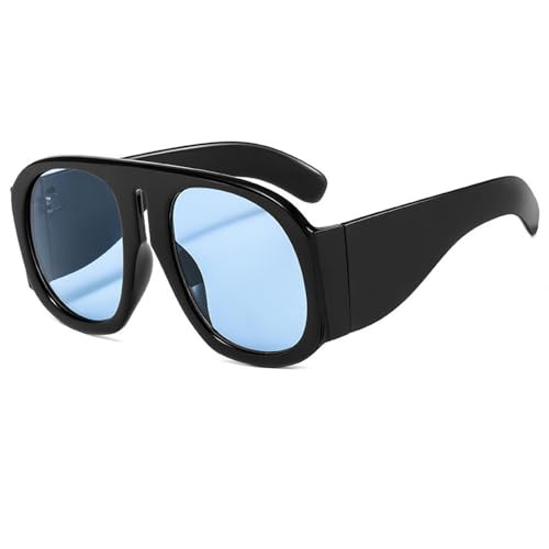 Oversize Gradient Colorful Frame Round Sunglasses UV400