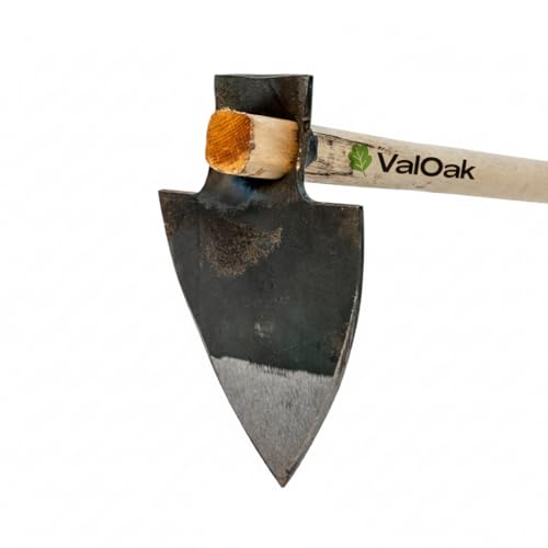 Valoak Zappa a Punta da Giardinaggio | Manico in Legno di Faggio da 110 cm | Lama in Acciaio da 16x14 cm | Made in Italy