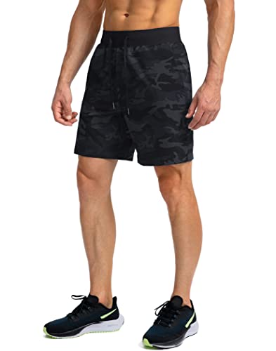 Image of Soothfeel Men's Running Shorts with Zipper Pockets 9 inch / 7 inch / 5 inch Quick Dry Eight Basketball Gym Workout Athletic Shorts