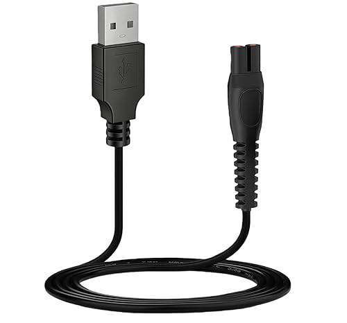Panlouting Câble de Charge USB 5V compatible avec Philips QP2724, QP2720, QP2734, QP2824, QP4530, QP4631, MG7910, MG5910, MG9510, MG9520, OneBlade Pro 360 | NON pour...