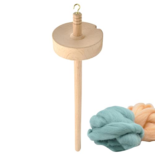 Ecoticfate Drop Spindle | Top Whorl Yarn Spin,Ergonomic Carved Design Yarn Spinner for Beginners Professionals Sewing, Weaving, Spinning, Knitting