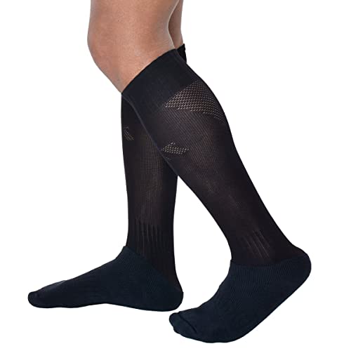 Meia Cano Longo Futebol, Trifil, Masculino, Preto, 35-38