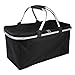 Kosz piknikowy do przechowywania składany kosz na rynek składany koszyk na zakupy chłodzący izolowany kosz piknikowy z uchwytem na zewnątrz kemping grill podróż czarny