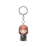 Atención: versión inglesa Kimmidoll - Llavero Kokeshi 5 cm Hiro – Generosity versión inglesa
