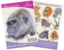 Anita Goodesign Embroidery Designs African Animals