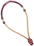 Buffalo Leather 1/4' Pencil Natural Rawhide Bosal with Tan Rawhide Accents