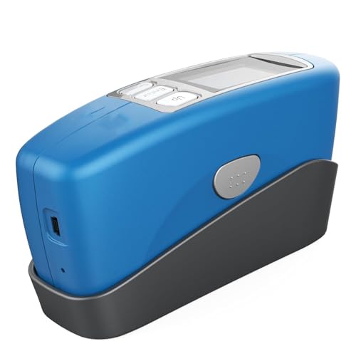 FRANREADER Medidor De Brillo Digital Versátil,Herramienta Multiusos para La Medición De Brillo con Modo Rápido (100 Estándares) Y Modo Estadístico (10.000 Spl),Batería De Gran Capacidad CS300