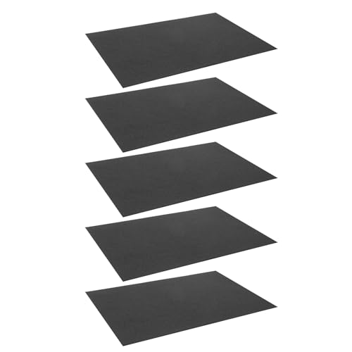 ELAYARD 5 Piezas Placa De Grafito De Alta Pureza Fieltro Manta Resistente Al Fuego Almohadilla De Aislamiento Térmico Black