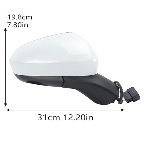 Rétroviseur Ford Fusion 2015-2022 droit blanc version US pliable manuel