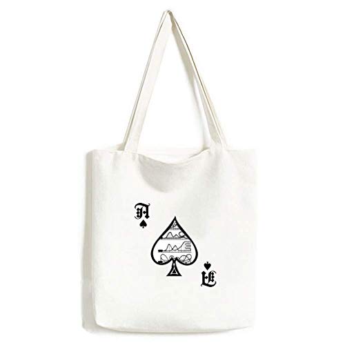 Dessous-de-verre noir silhouette sac à main artisanat poker spade lavable