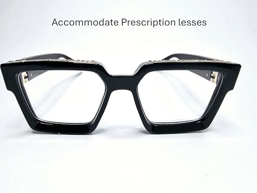 Image of Luxury Eyewear, Designer Square Sunglasses, UV 400 protection, Thick and strong Frame, for Men and Women