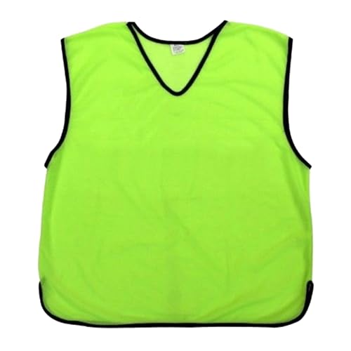 Sterling Sports 5 X Training Bibs Sports Mesh Football Bibs Adult (Pack of 5) - Quick Dry Football Training Equipment For Soccer, Rugby, Basketball & Cricket Bibs (Yellow, Youth)