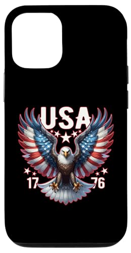 Patriotic USA Eagle America 4 de julio 1776 Diseño Carcasa para iPhone 12/12 Pro
