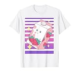 Photo Gallery frappè alla fragola vaporwave anime kawaii milkshake cartone maglietta Photo Gallery frappè alla fragola vaporwave anime kawaii milkshake cartone maglietta