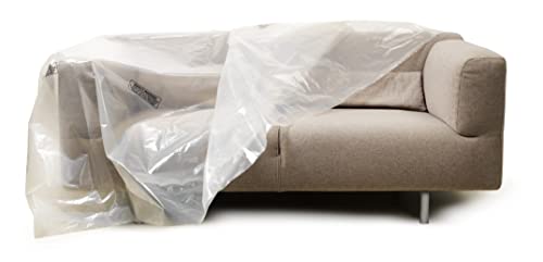 Direct Manufacturing Heavy Duty Sofa Furniture Protector Slip Over Cover Bag : Protection against Pet Clawing,Liquids,Dust. Great for when moving (3 Seater)