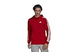 Bolsillo canguro adidas M 3S FL HD Sweatshirt, Scarlet/White, Mens