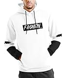 Tripr Fashion Fleece Pullover Sweatshirt for Men-Cotton Blend Moisture Wicking-Patch Pocket-Dry Fit