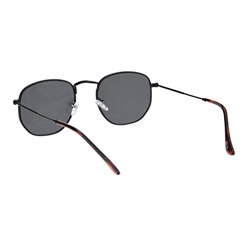 Small Thin Metal Hexagon Shape Sunglasses Classy Vintage Fashion UV 4003